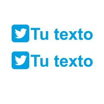Pegatina Personalizada Twitter