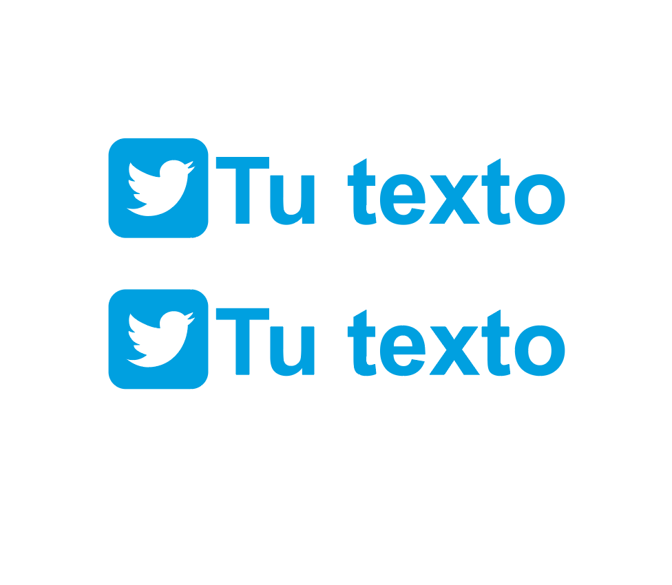 Pegatina Personalizada Twitter