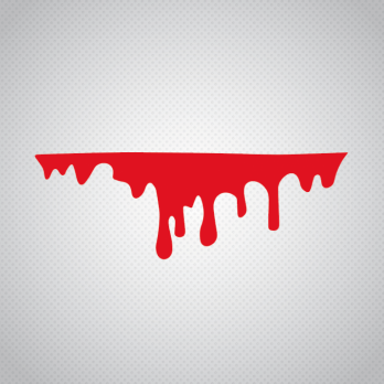 Pegatina Mancha Sangre Goteando