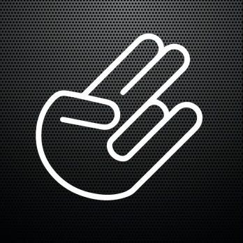 Pegatina Mano Shocker