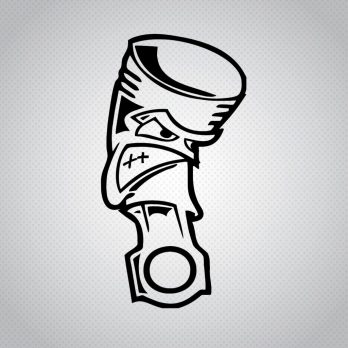 Pegatina Piston Enfadado