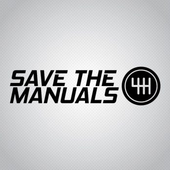 Pegatina Save The Manuals