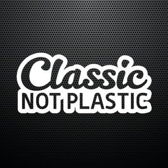 Pegatina Classic Not Plastic