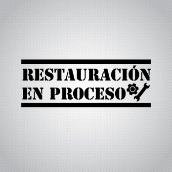 Pegatina Restauración En Proceso