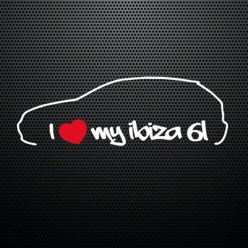 Pegatina I love my Ibiza 6L