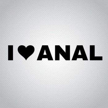 Pegatina I Love Anal