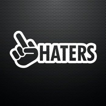 Pegatina Fck Haters Dedo