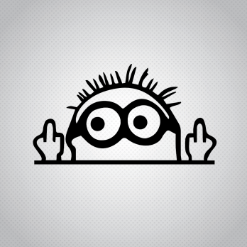 Pegatina Minions Fuck