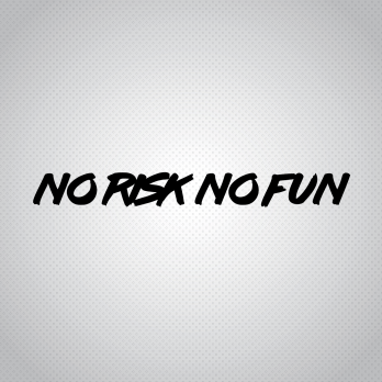 Pegatina No Risk No Fun
