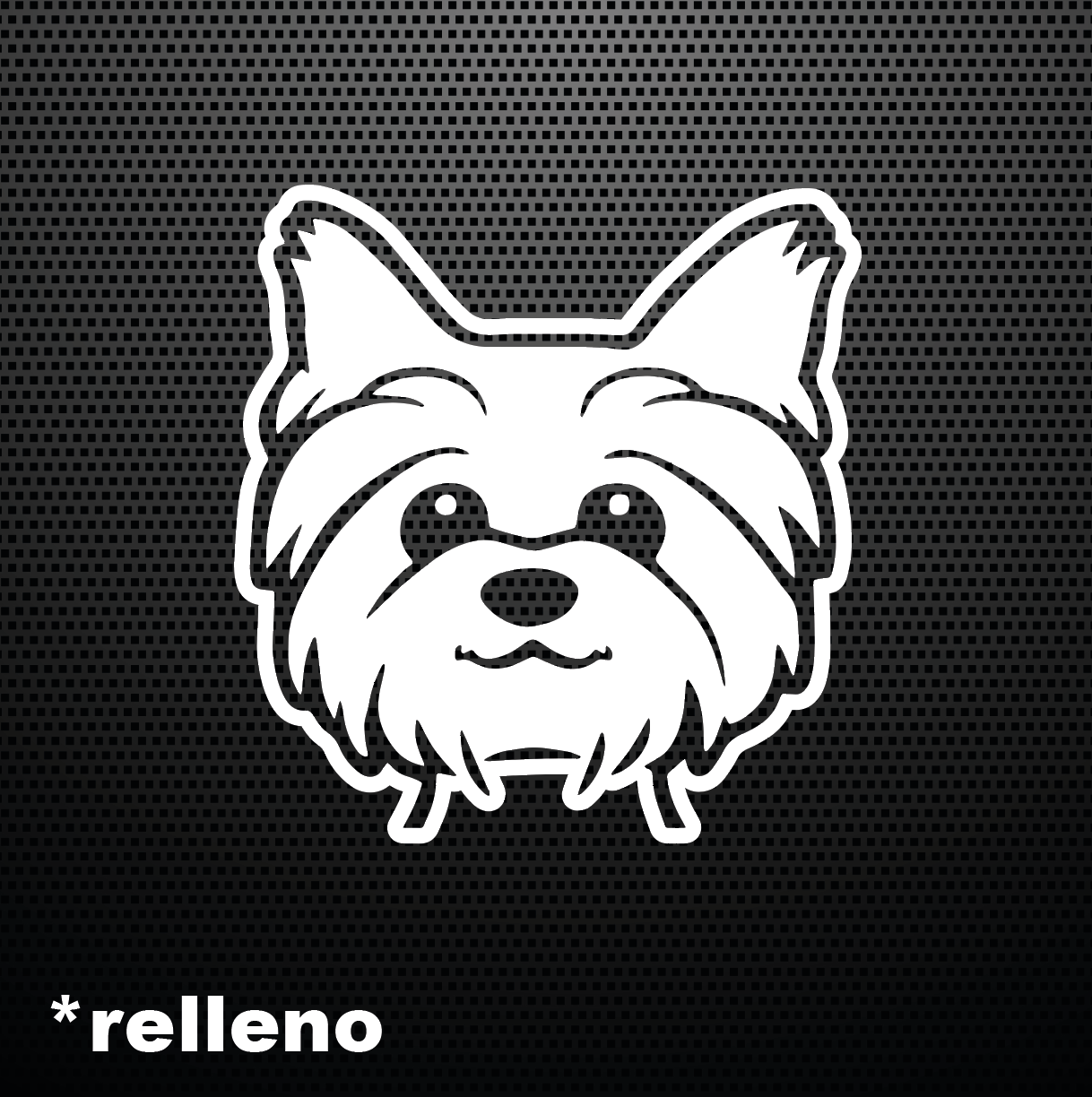 pegatina de Yorkie, Yorkshire Terrier, Doggy
