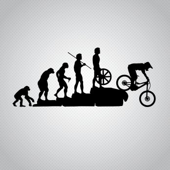 Pegatina Evolución MTB / BTT