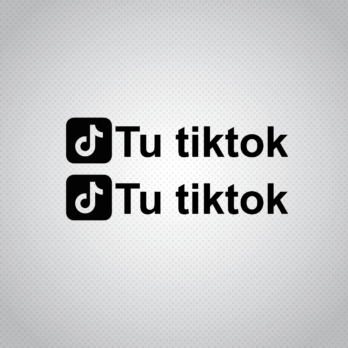 Pegatina personalizada con tu TikTok Pack de 2
