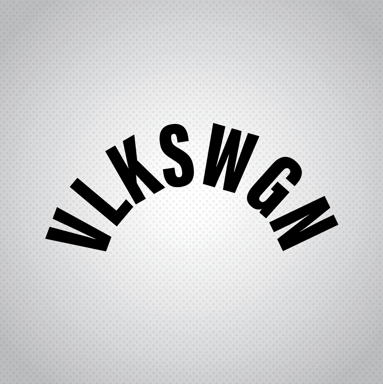 Pegatina VLKSWGN Curva