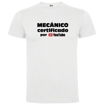 Camiseta Mecanico Certificado por YouTube