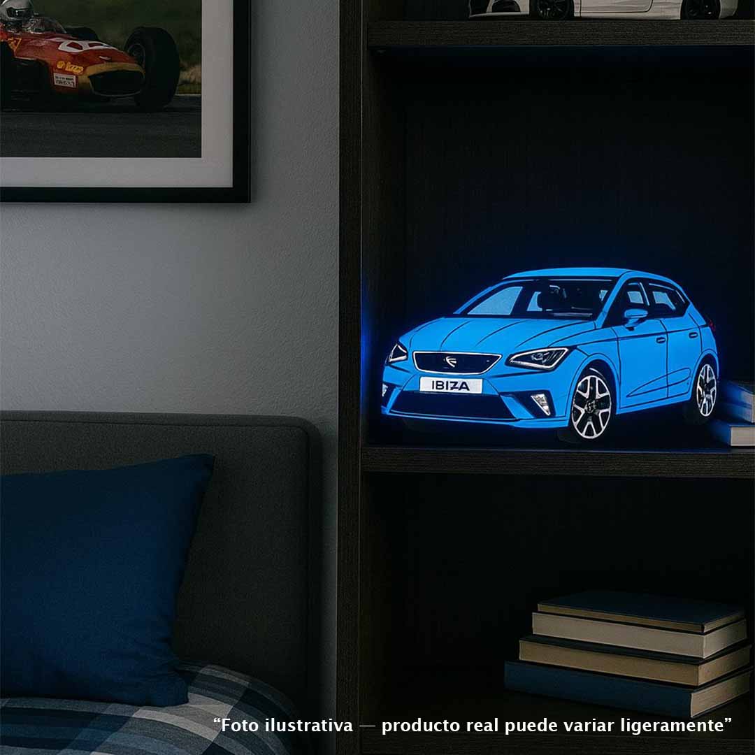 Caja de luz LED (Lightbox) con forma de coche